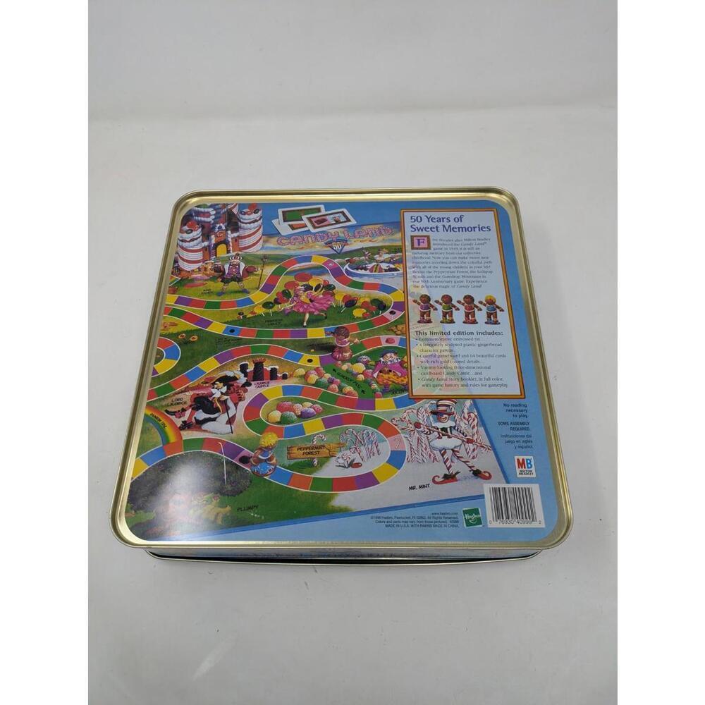 Vintage 1998 Candy Land 50th Anniversary Board Game Tin Complete - Picture 7 of 7